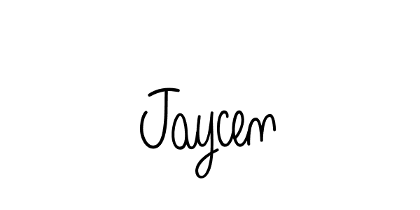 You should practise on your own different ways (Angelique-Rose-font-FFP) to write your name (Jaycen) in signature. don't let someone else do it for you. Jaycen signature style 5 images and pictures png