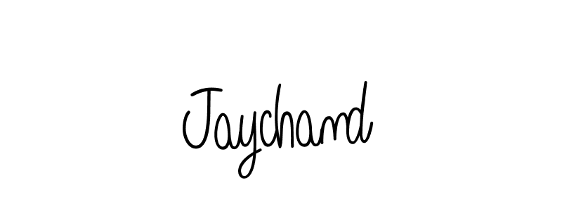 Design your own signature with our free online signature maker. With this signature software, you can create a handwritten (Angelique-Rose-font-FFP) signature for name Jaychand. Jaychand signature style 5 images and pictures png