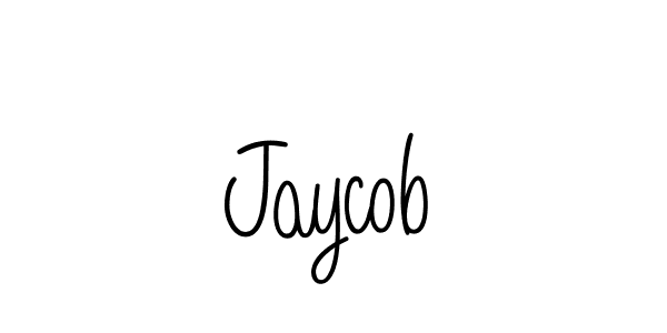 Make a beautiful signature design for name Jaycob. With this signature (Angelique-Rose-font-FFP) style, you can create a handwritten signature for free. Jaycob signature style 5 images and pictures png