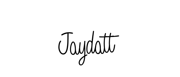 Design your own signature with our free online signature maker. With this signature software, you can create a handwritten (Angelique-Rose-font-FFP) signature for name Jaydatt. Jaydatt signature style 5 images and pictures png