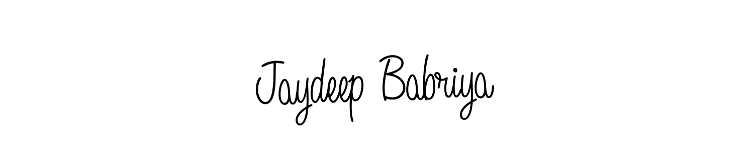 Also we have Jaydeep Babriya name is the best signature style. Create professional handwritten signature collection using Angelique-Rose-font-FFP autograph style. Jaydeep Babriya signature style 5 images and pictures png