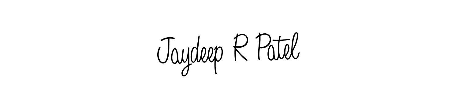 Design your own signature with our free online signature maker. With this signature software, you can create a handwritten (Angelique-Rose-font-FFP) signature for name Jaydeep R Patel. Jaydeep R Patel signature style 5 images and pictures png