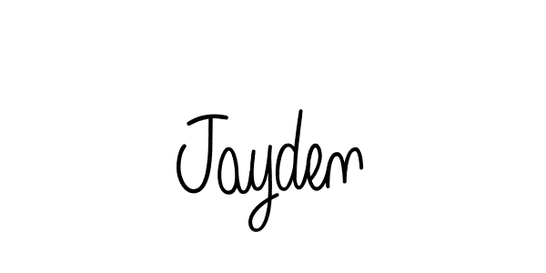 Jayden stylish signature style. Best Handwritten Sign (Angelique-Rose-font-FFP) for my name. Handwritten Signature Collection Ideas for my name Jayden. Jayden signature style 5 images and pictures png