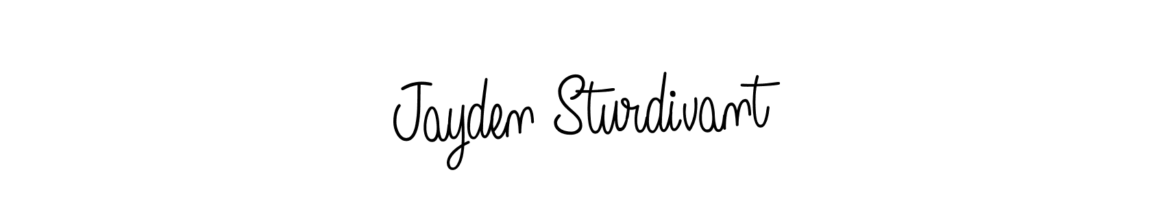 The best way (Angelique-Rose-font-FFP) to make a short signature is to pick only two or three words in your name. The name Jayden Sturdivant include a total of six letters. For converting this name. Jayden Sturdivant signature style 5 images and pictures png