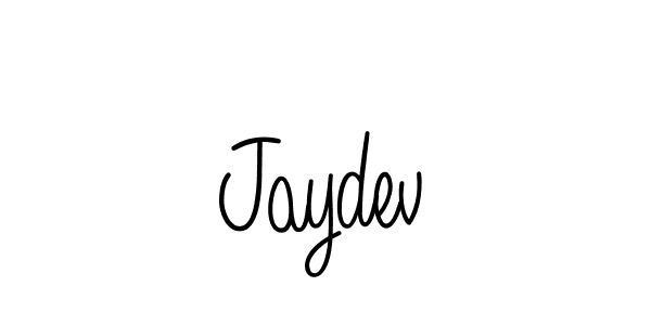 Jaydev stylish signature style. Best Handwritten Sign (Angelique-Rose-font-FFP) for my name. Handwritten Signature Collection Ideas for my name Jaydev. Jaydev signature style 5 images and pictures png