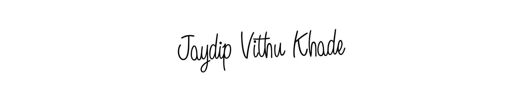 Also You can easily find your signature by using the search form. We will create Jaydip Vithu Khade name handwritten signature images for you free of cost using Angelique-Rose-font-FFP sign style. Jaydip Vithu Khade signature style 5 images and pictures png