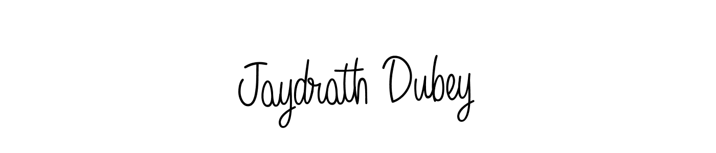 Also we have Jaydrath Dubey name is the best signature style. Create professional handwritten signature collection using Angelique-Rose-font-FFP autograph style. Jaydrath Dubey signature style 5 images and pictures png
