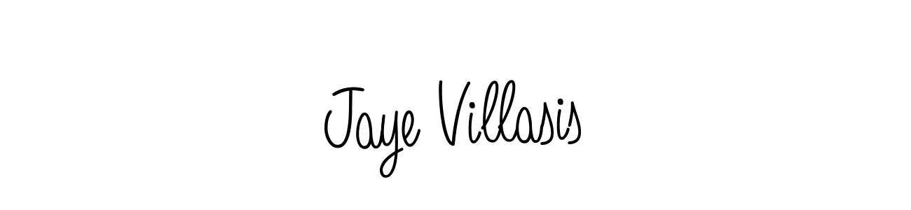 How to make Jaye Villasis name signature. Use Angelique-Rose-font-FFP style for creating short signs online. This is the latest handwritten sign. Jaye Villasis signature style 5 images and pictures png