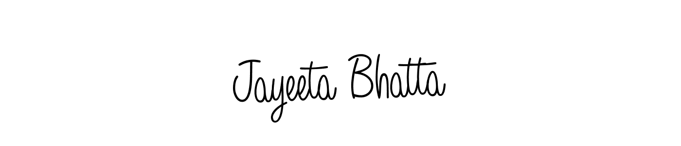 How to make Jayeeta Bhatta signature? Angelique-Rose-font-FFP is a professional autograph style. Create handwritten signature for Jayeeta Bhatta name. Jayeeta Bhatta signature style 5 images and pictures png