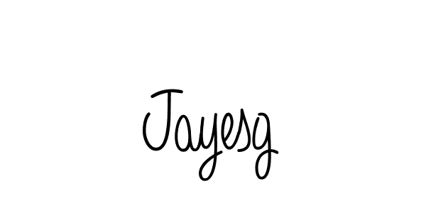 Create a beautiful signature design for name Jayesg. With this signature (Angelique-Rose-font-FFP) fonts, you can make a handwritten signature for free. Jayesg signature style 5 images and pictures png