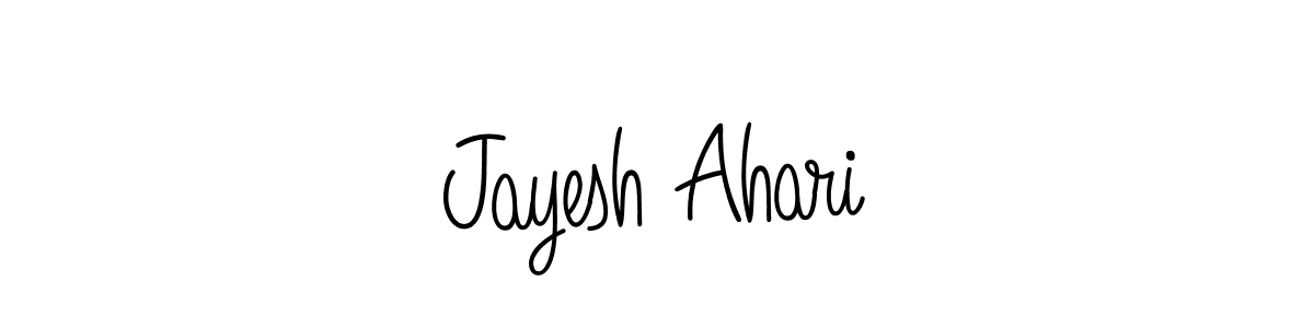 Jayesh Ahari stylish signature style. Best Handwritten Sign (Angelique-Rose-font-FFP) for my name. Handwritten Signature Collection Ideas for my name Jayesh Ahari. Jayesh Ahari signature style 5 images and pictures png