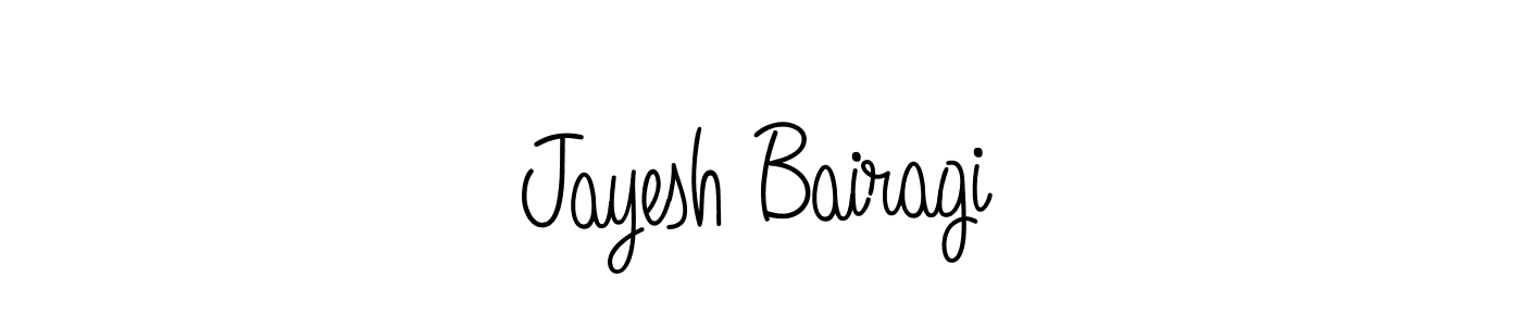 Use a signature maker to create a handwritten signature online. With this signature software, you can design (Angelique-Rose-font-FFP) your own signature for name Jayesh Bairagi. Jayesh Bairagi signature style 5 images and pictures png