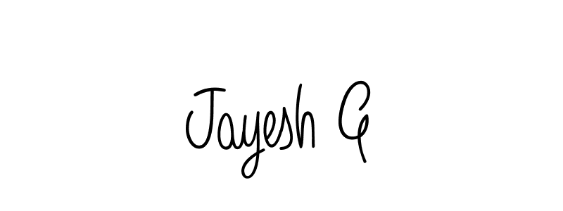 It looks lik you need a new signature style for name Jayesh G. Design unique handwritten (Angelique-Rose-font-FFP) signature with our free signature maker in just a few clicks. Jayesh G signature style 5 images and pictures png