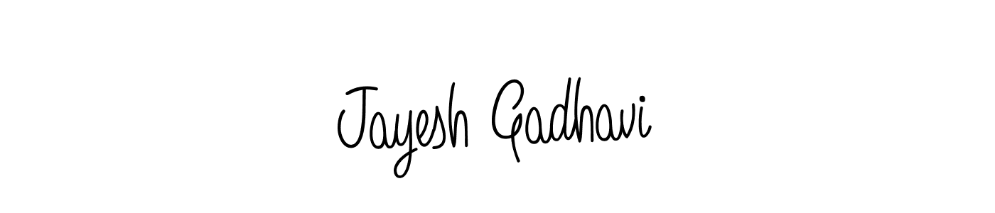 Jayesh Gadhavi stylish signature style. Best Handwritten Sign (Angelique-Rose-font-FFP) for my name. Handwritten Signature Collection Ideas for my name Jayesh Gadhavi. Jayesh Gadhavi signature style 5 images and pictures png