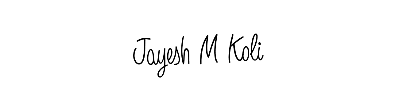 How to Draw Jayesh M Koli signature style? Angelique-Rose-font-FFP is a latest design signature styles for name Jayesh M Koli. Jayesh M Koli signature style 5 images and pictures png