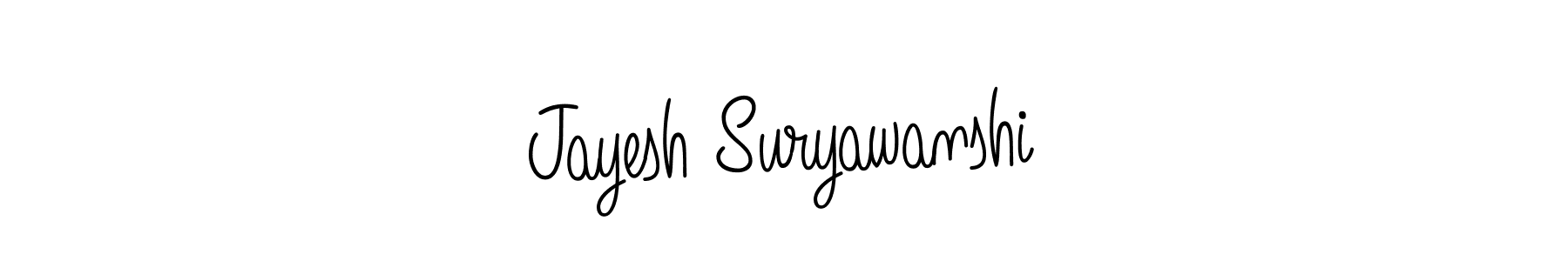 You should practise on your own different ways (Angelique-Rose-font-FFP) to write your name (Jayesh Suryawanshi) in signature. don't let someone else do it for you. Jayesh Suryawanshi signature style 5 images and pictures png