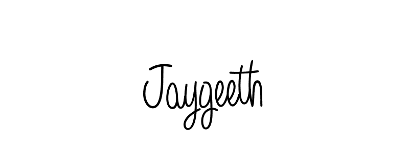 Make a beautiful signature design for name Jaygeeth. With this signature (Angelique-Rose-font-FFP) style, you can create a handwritten signature for free. Jaygeeth signature style 5 images and pictures png