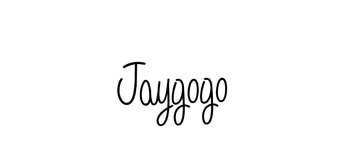 Make a beautiful signature design for name Jaygogo. With this signature (Angelique-Rose-font-FFP) style, you can create a handwritten signature for free. Jaygogo signature style 5 images and pictures png