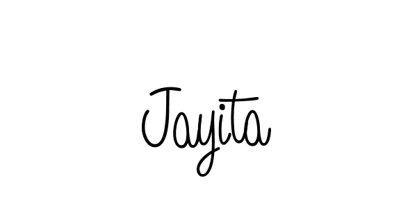 You should practise on your own different ways (Angelique-Rose-font-FFP) to write your name (Jayita) in signature. don't let someone else do it for you. Jayita signature style 5 images and pictures png