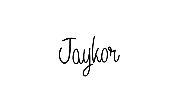 How to make Jaykor name signature. Use Angelique-Rose-font-FFP style for creating short signs online. This is the latest handwritten sign. Jaykor signature style 5 images and pictures png