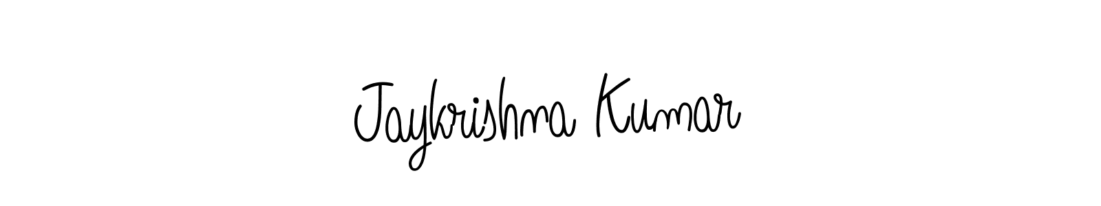 if you are searching for the best signature style for your name Jaykrishna Kumar. so please give up your signature search. here we have designed multiple signature styles  using Angelique-Rose-font-FFP. Jaykrishna Kumar signature style 5 images and pictures png