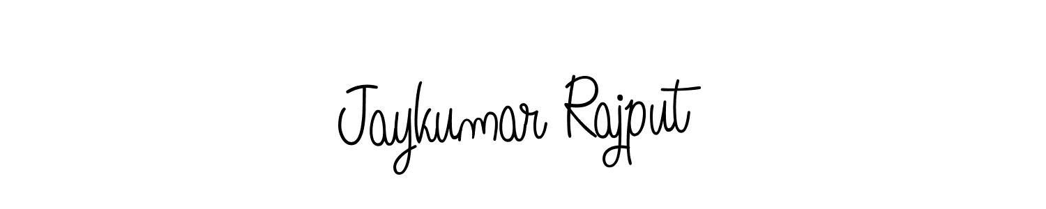 Design your own signature with our free online signature maker. With this signature software, you can create a handwritten (Angelique-Rose-font-FFP) signature for name Jaykumar Rajput. Jaykumar Rajput signature style 5 images and pictures png