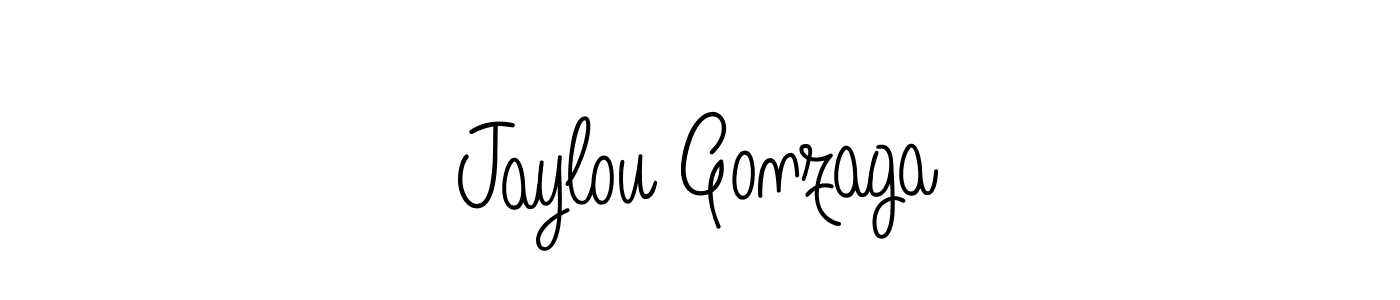 How to make Jaylou Gonzaga name signature. Use Angelique-Rose-font-FFP style for creating short signs online. This is the latest handwritten sign. Jaylou Gonzaga signature style 5 images and pictures png