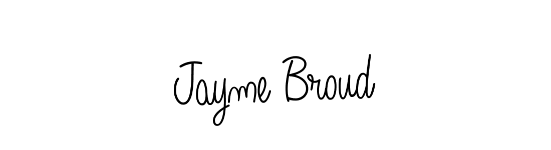 if you are searching for the best signature style for your name Jayme Broud. so please give up your signature search. here we have designed multiple signature styles  using Angelique-Rose-font-FFP. Jayme Broud signature style 5 images and pictures png