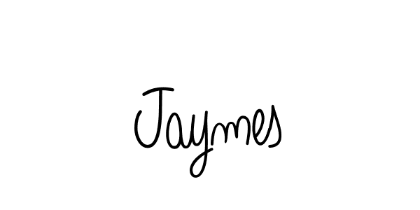 Design your own signature with our free online signature maker. With this signature software, you can create a handwritten (Angelique-Rose-font-FFP) signature for name Jaymes. Jaymes signature style 5 images and pictures png