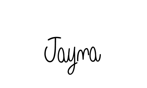 Design your own signature with our free online signature maker. With this signature software, you can create a handwritten (Angelique-Rose-font-FFP) signature for name Jayna. Jayna signature style 5 images and pictures png