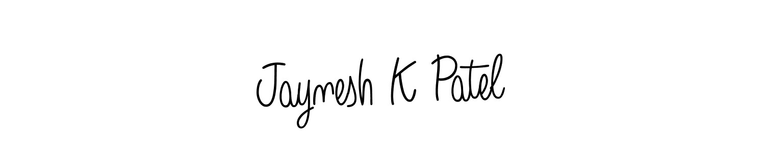 This is the best signature style for the Jaynesh K Patel name. Also you like these signature font (Angelique-Rose-font-FFP). Mix name signature. Jaynesh K Patel signature style 5 images and pictures png