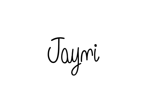 You should practise on your own different ways (Angelique-Rose-font-FFP) to write your name (Jayni) in signature. don't let someone else do it for you. Jayni signature style 5 images and pictures png