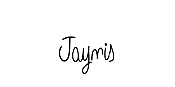 Make a beautiful signature design for name Jaynis. With this signature (Angelique-Rose-font-FFP) style, you can create a handwritten signature for free. Jaynis signature style 5 images and pictures png