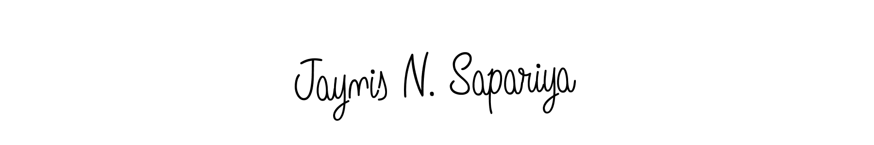 Make a short Jaynis N. Sapariya signature style. Manage your documents anywhere anytime using Angelique-Rose-font-FFP. Create and add eSignatures, submit forms, share and send files easily. Jaynis N. Sapariya signature style 5 images and pictures png