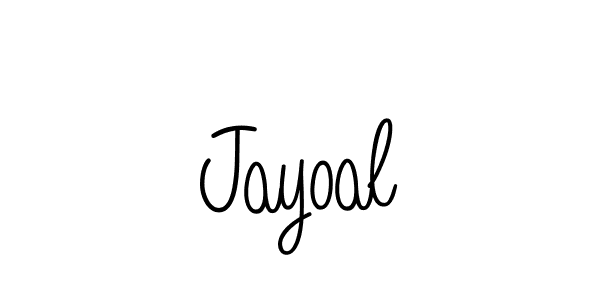 How to make Jayoal name signature. Use Angelique-Rose-font-FFP style for creating short signs online. This is the latest handwritten sign. Jayoal signature style 5 images and pictures png