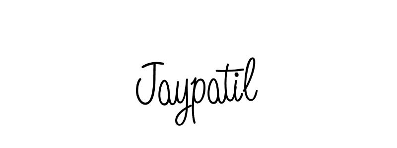 How to make Jaypatil name signature. Use Angelique-Rose-font-FFP style for creating short signs online. This is the latest handwritten sign. Jaypatil signature style 5 images and pictures png