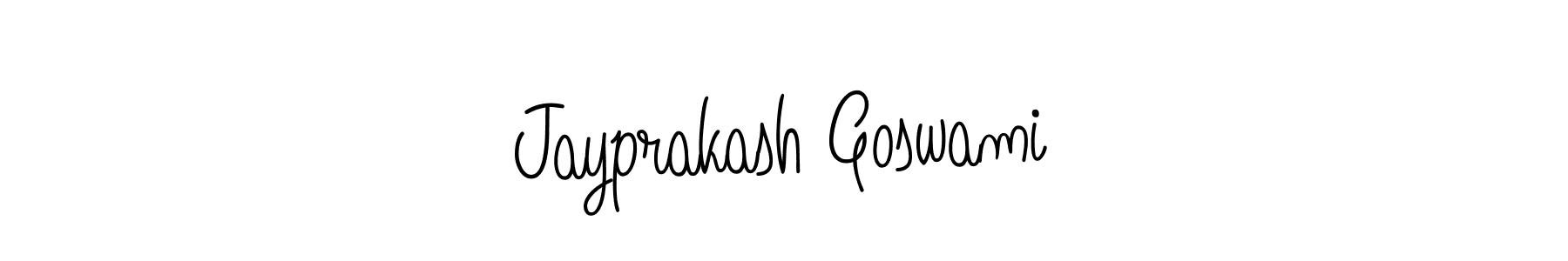 How to make Jayprakash Goswami signature? Angelique-Rose-font-FFP is a professional autograph style. Create handwritten signature for Jayprakash Goswami name. Jayprakash Goswami signature style 5 images and pictures png