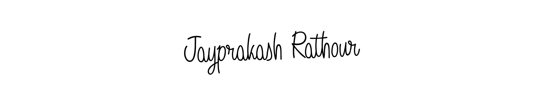 How to make Jayprakash Rathour name signature. Use Angelique-Rose-font-FFP style for creating short signs online. This is the latest handwritten sign. Jayprakash Rathour signature style 5 images and pictures png