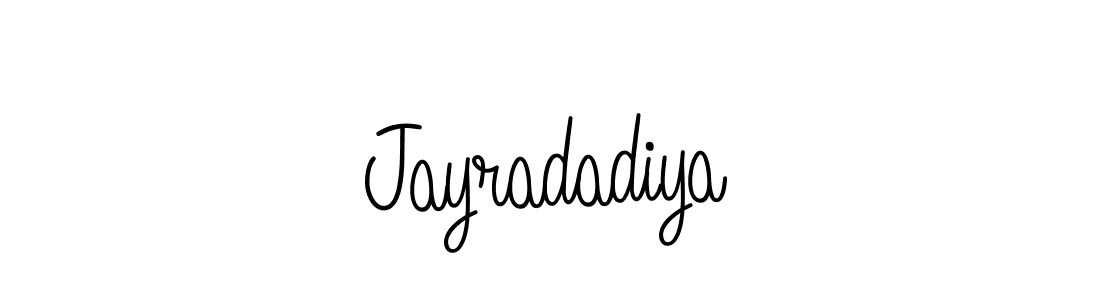 Design your own signature with our free online signature maker. With this signature software, you can create a handwritten (Angelique-Rose-font-FFP) signature for name Jayradadiya. Jayradadiya signature style 5 images and pictures png