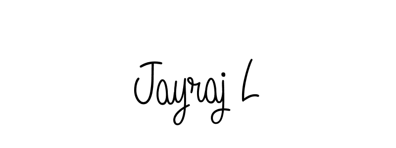 if you are searching for the best signature style for your name Jayraj L. so please give up your signature search. here we have designed multiple signature styles  using Angelique-Rose-font-FFP. Jayraj L signature style 5 images and pictures png
