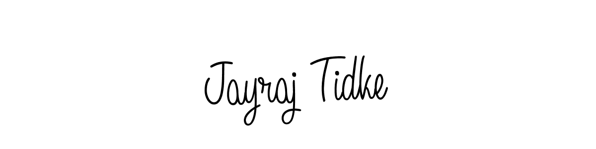 How to make Jayraj Tidke name signature. Use Angelique-Rose-font-FFP style for creating short signs online. This is the latest handwritten sign. Jayraj Tidke signature style 5 images and pictures png