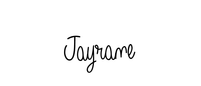 Design your own signature with our free online signature maker. With this signature software, you can create a handwritten (Angelique-Rose-font-FFP) signature for name Jayrane. Jayrane signature style 5 images and pictures png