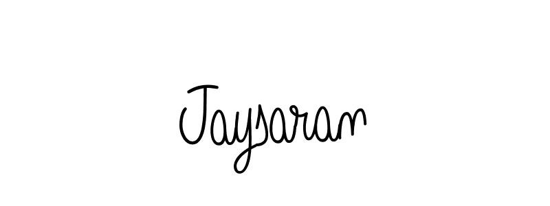 Make a beautiful signature design for name Jaysaran. With this signature (Angelique-Rose-font-FFP) style, you can create a handwritten signature for free. Jaysaran signature style 5 images and pictures png