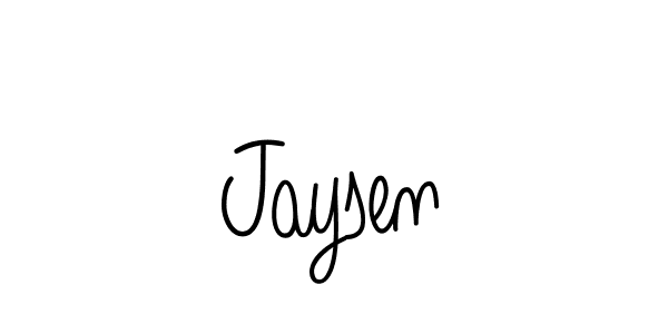 if you are searching for the best signature style for your name Jaysen. so please give up your signature search. here we have designed multiple signature styles  using Angelique-Rose-font-FFP. Jaysen signature style 5 images and pictures png