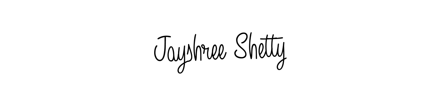 The best way (Angelique-Rose-font-FFP) to make a short signature is to pick only two or three words in your name. The name Jayshree Shetty include a total of six letters. For converting this name. Jayshree Shetty signature style 5 images and pictures png