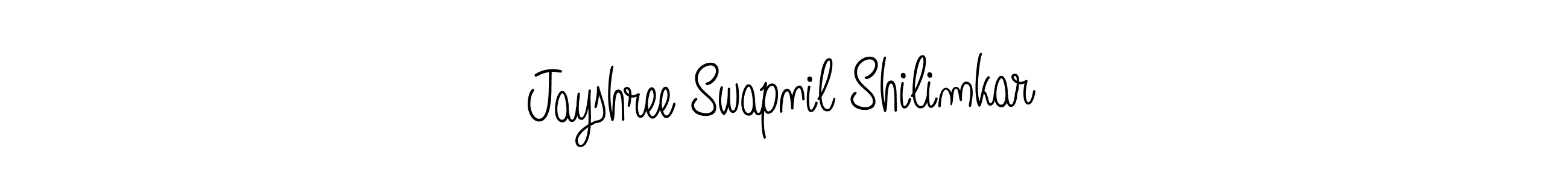 Angelique-Rose-font-FFP is a professional signature style that is perfect for those who want to add a touch of class to their signature. It is also a great choice for those who want to make their signature more unique. Get Jayshree Swapnil Shilimkar name to fancy signature for free. Jayshree Swapnil Shilimkar signature style 5 images and pictures png