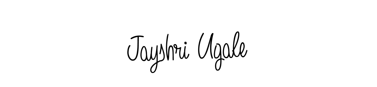 if you are searching for the best signature style for your name Jayshri Ugale. so please give up your signature search. here we have designed multiple signature styles  using Angelique-Rose-font-FFP. Jayshri Ugale signature style 5 images and pictures png