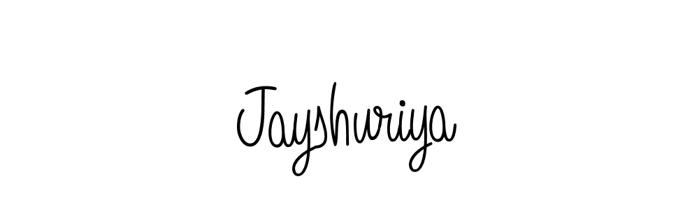 Design your own signature with our free online signature maker. With this signature software, you can create a handwritten (Angelique-Rose-font-FFP) signature for name Jayshuriya. Jayshuriya signature style 5 images and pictures png