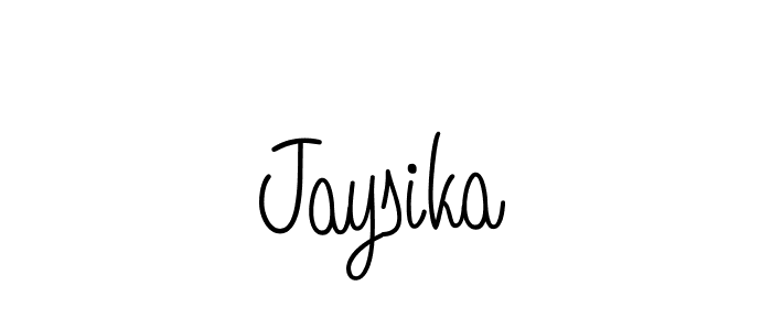 Make a beautiful signature design for name Jaysika. With this signature (Angelique-Rose-font-FFP) style, you can create a handwritten signature for free. Jaysika signature style 5 images and pictures png