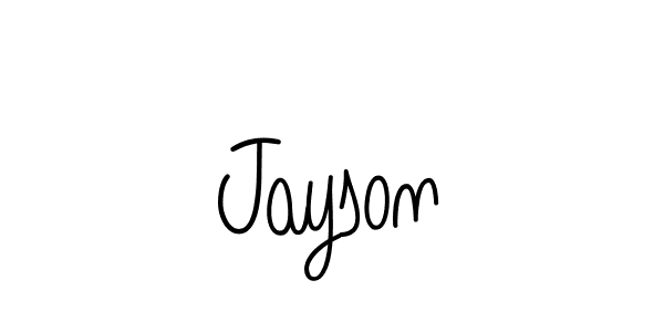 Make a beautiful signature design for name Jayson. With this signature (Angelique-Rose-font-FFP) style, you can create a handwritten signature for free. Jayson signature style 5 images and pictures png